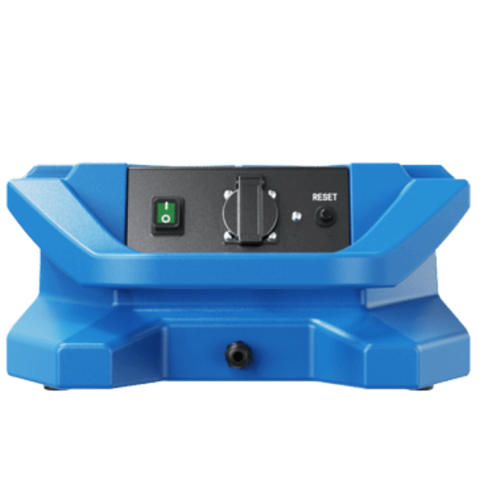 Thorair blue carpet blower air blower with control switch and reset button for drying carpets Thorair blue carpet blower air blower with control switch and reset button for drying carpets